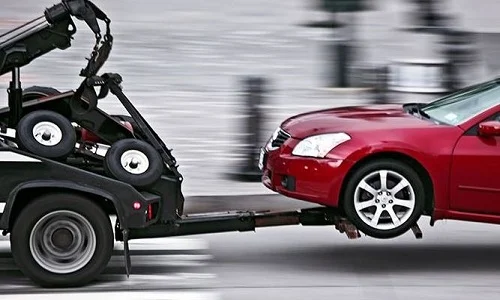 Towing a Car on the Road