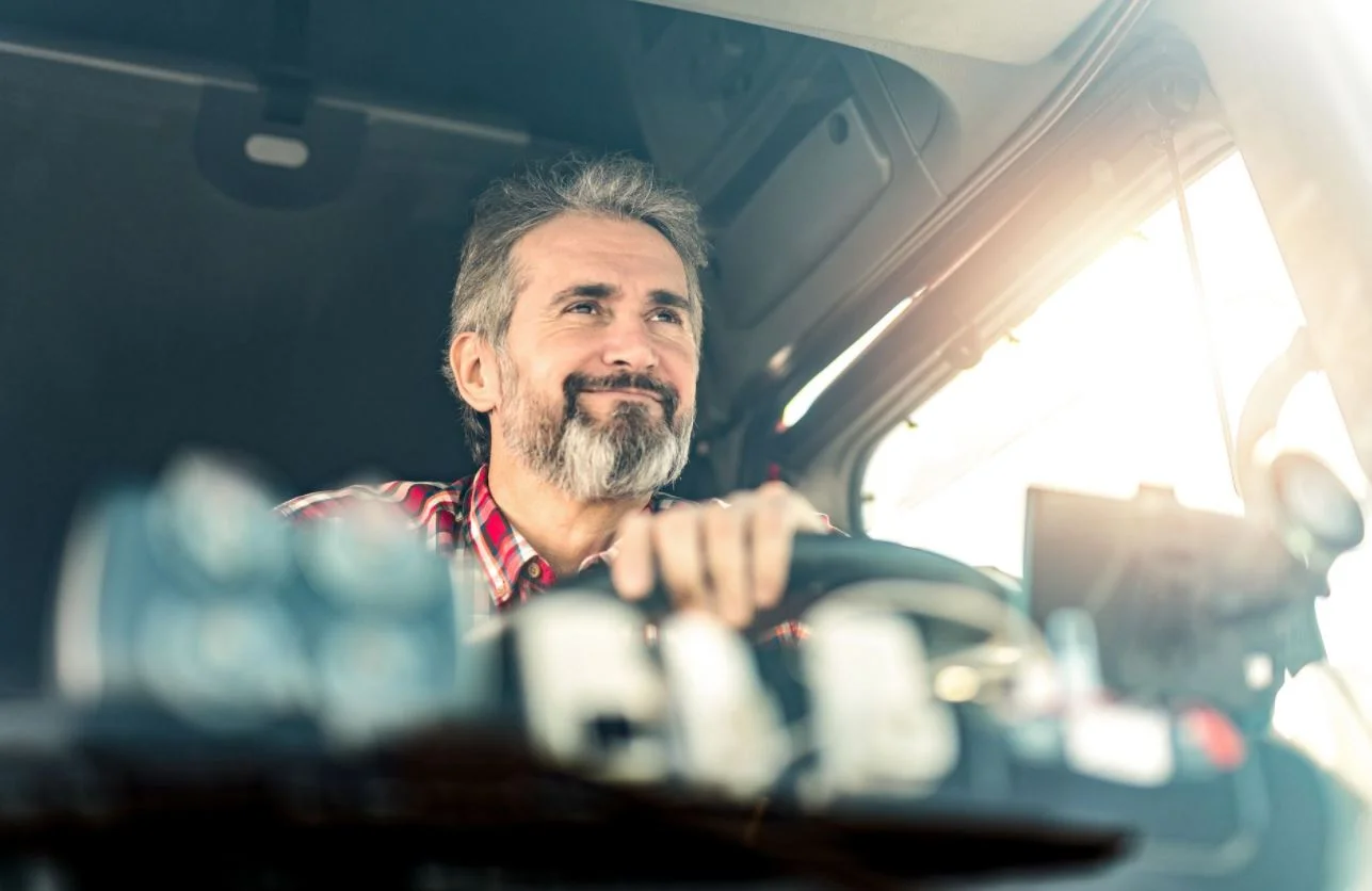 Happy Looking Tow Truck Driver